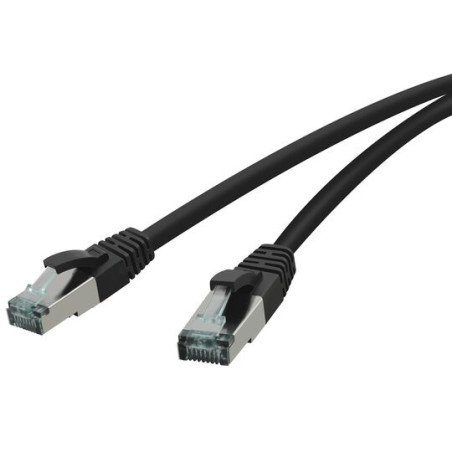 RED Patchkabel 10GBit, RJ-45 Stecker - RJ45-Stecker, CAT 6A, S/FTP, AWG 27/7, 1,50 m