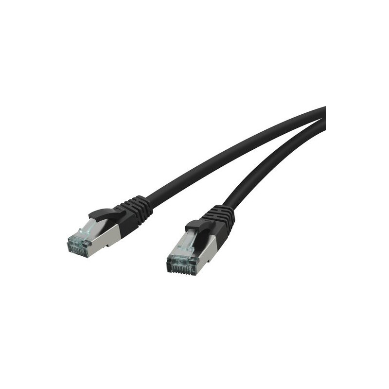 RED Patchkabel 10GBit, RJ-45 Stecker - RJ45-Stecker, CAT 6A, S/FTP, AWG 27/7, 1,0 m