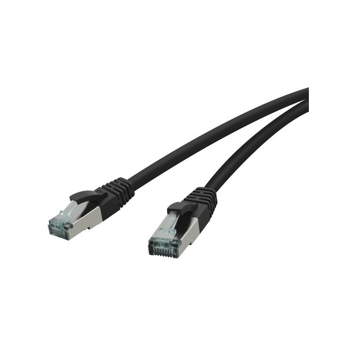 RED Patchkabel 10GBit, RJ-45 Stecker - RJ45-Stecker, CAT 6A, S/FTP, AWG 27/7, 1,0 m