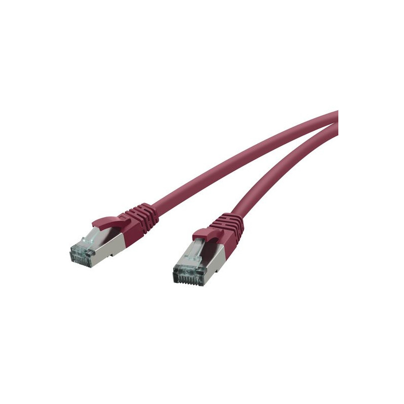 RED Patchkabel 10GBit, RJ-45 Stecker - RJ45-Stecker, CAT 6A, S/FTP, AWG 27/7, 15,0 m