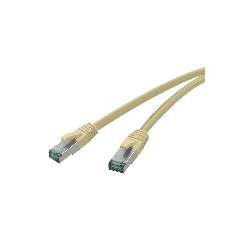 RED Patchkabel 10GBit, RJ-45 Stecker - RJ45-Stecker, CAT 6A, S/FTP, AWG 27/7, 0,25 m