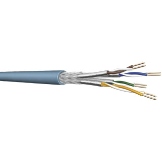 DRAKA UC LR22 10Gb, 4P, Netzwerkkabel halogenfrei, AWG22, Cat6A, SFT/P, blau, Meterware
