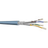 DRAKA UC LR22 10Gb, 4P, Netzwerkkabel halogenfrei, AWG22, Cat6A, SFT/P, blau, Meterware