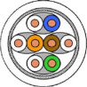 DRAKA UCHOME, 4P, Netzwerkkabel halogenfrei, AWG26, Cat7, SFT/P, weiß, 100m Ring