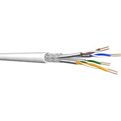 DRAKA UCHOME, 4P, Netzwerkkabel halogenfrei, AWG26, Cat7, SFT/P, weiß, 350m Karton