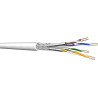 DRAKA UCHOME, 4P, Netzwerkkabel halogenfrei, AWG26, Cat7, SFT/P, weiß, 350m Karton