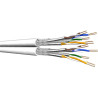 DRAKA UCHOME, 2x4P, Duplex Netzwerkkabel halogenfrei, AWG26, Cat7, SFT/P, weiß, 250m