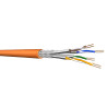 DRAKA UC900, 4P, SS23, Netzwerkkabel halogenfrei, AWG23, Cat7, SFT/P, orange, 100m Ring
