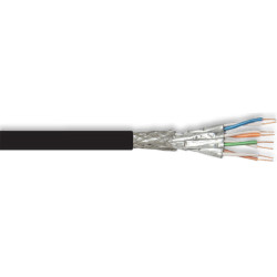 LOKMANN 1000MHz Cat7-Netzwerkabel, AWG23,S/FTP, orange, 500m Rolle