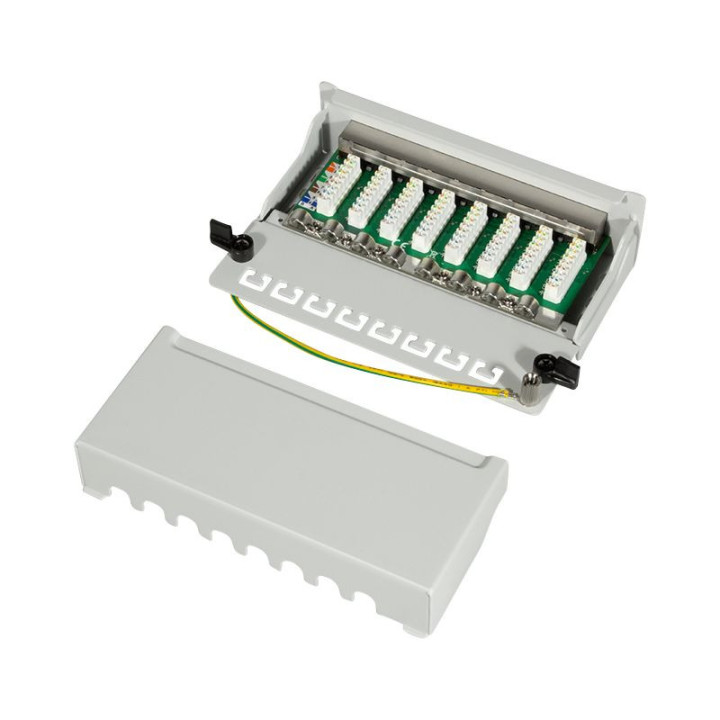 Logilink NP0016A Patchpanel Desktop CAT.6, 8-Port, grau