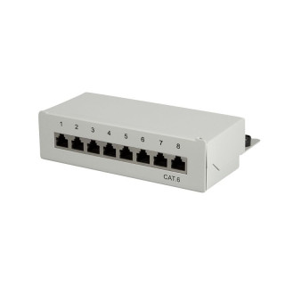 Logilink NP0016A Patchpanel Desktop CAT.6, 8-Port, grau
