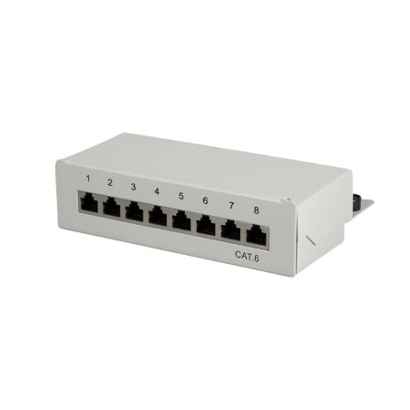 Logilink NP0016A Patchpanel Desktop CAT.6, 8-Port, grau