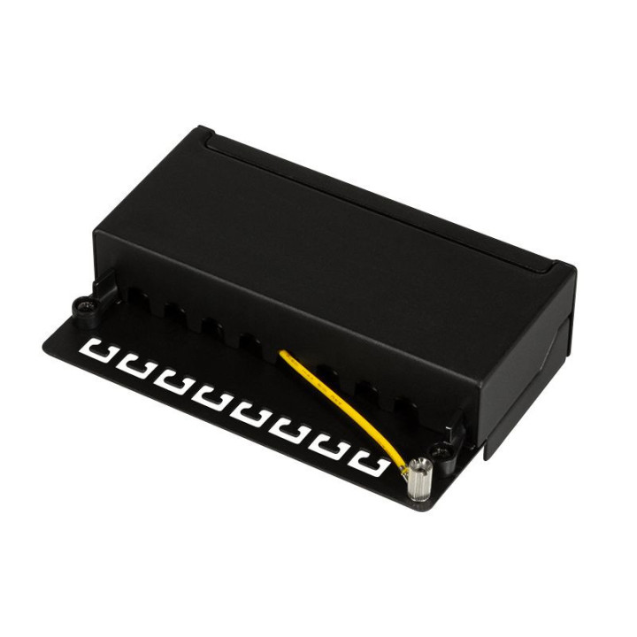 Logilink NP0017B Patchpanel Desktop CAT.6, 8-Port, schwarz