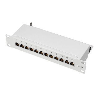 Logilink NP0052 Patchpanel 10" Desktop CAT.6A, 12-Port, grau