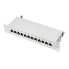 Logilink NP0052 Patchpanel 10" Desktop CAT.6A, 12-Port, grau