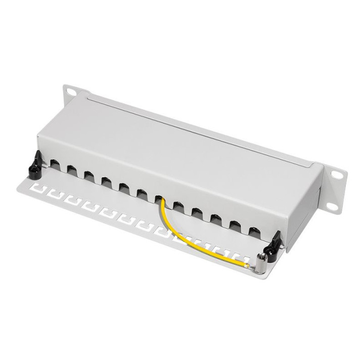 Logilink NP0052 Patchpanel 10" Desktop CAT.6A, 12-Port, grau