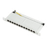 Logilink NP0065 Patchpanel 10" Desktop CAT.6A, 12-Port, 0,5 HE, grau