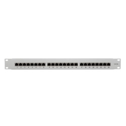 Logilink NP0060 Patchpanel 19" Desktop CAT.6A, 24-Port, grau