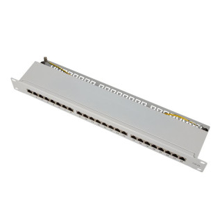 Logilink NP0060 Patchpanel 19" Desktop CAT.6A, 24-Port, grau