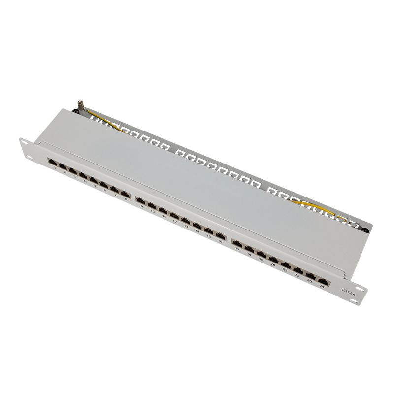 Logilink NP0060 Patchpanel 19" Desktop CAT.6A, 24-Port, grau