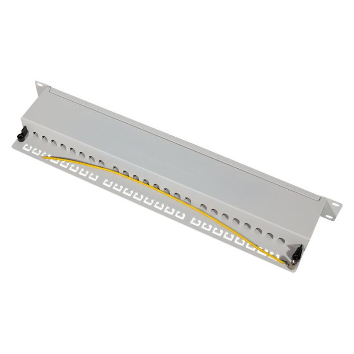 Logilink NP0060 Patchpanel 19" Desktop CAT.6A, 24-Port, grau