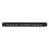 Logilink NP0061 Patchpanel 19" Desktop CAT.6A, 24-Port, schwarz