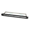 LogiLink NK4042, 19" Patchpanel für 24 Keystone Module, 1 HE, unbestückt, schwarz