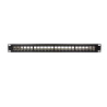 LogiLink NK4042, 19" Patchpanel für 24 Keystone Module, 1 HE, unbestückt, schwarz
