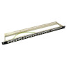 LogiLink NK4040, 19" Patchpanel für 24 Keystone Module, 0,5 HE, unbestückt, schwarz