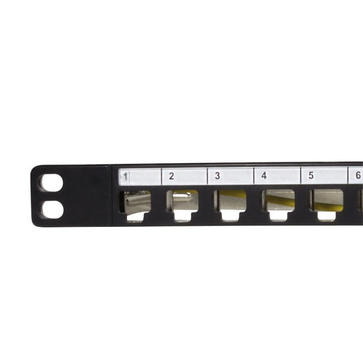 LogiLink NK4040, 19" Patchpanel für 24 Keystone Module, 0,5 HE, unbestückt, schwarz