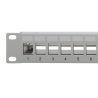 LogiLink NK4057, 19" Patchpanel für 24 Keystone Module, 1 HE, unbestückt, grau