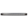 LogiLink NK4058, 19" Patchpanel für 24 Keystone Module, 1 HE, unbestückt, schwarz