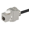 Keystone RJ45 Buchse, CAT 6A, geschirmt, werkzeuglose Montage