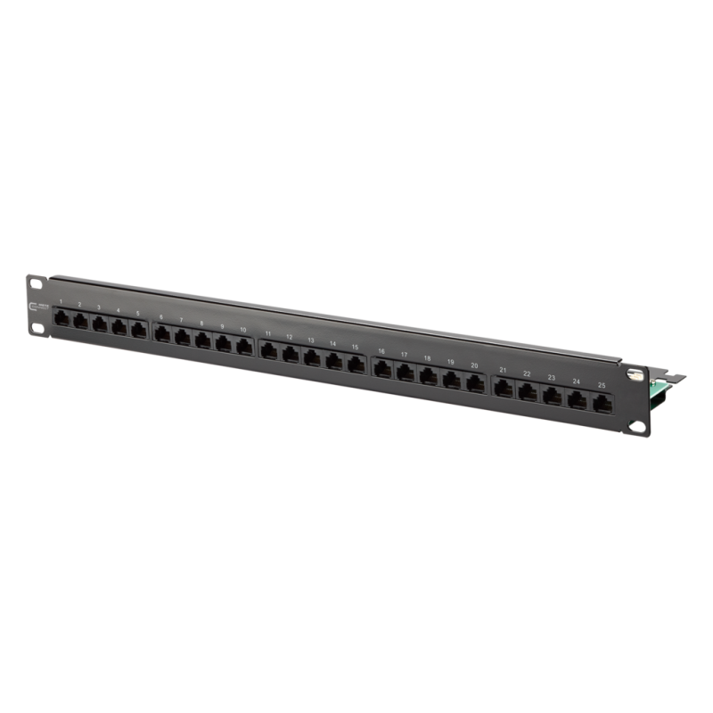 Metz 130814-0203-E UAE 25x8(4) Cat.3 Patchfeld 19", Stahlblech, schwarz