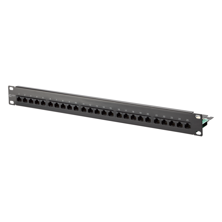 Metz 130814-0203-E UAE 25x8(4) Cat.3 Patchfeld 19", Stahlblech, schwarz
