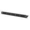 Metz Connect 130886-0203-E UAE 50x8(4) Cat.3 Patchfeld 19", Stahlblech, schwarz