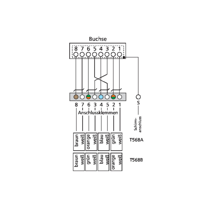 Metz Connect 130862-11-E E-DAT Cat.6 6x8 AP-Verteiler, lichtgrau