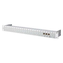 Metz Connect 130920-E E-DAT Modul 24x8(8) 1HE Patchfeld, Cat.6A, lichtgrau