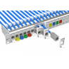 Metz Connect 130920-E E-DAT Modul 24x8(8) 1HE Patchfeld, Cat.6A, lichtgrau