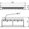 Telegärtner 100007002, 10" Patch Panel geschirmt, 255mm, RAL7035 MPP12-HS K Cat.6a