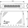Telegärtner 100006988, Mini-Verteiler, geschirmt, lichtgrau, MPD6-HS, K Cat.6a