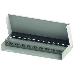 Telegärtner 100007019, Verteiler mit Kabelführung, MPD24-HS, K Cat.6a, reinweiß