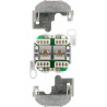 Netzwerkdose 50971, CAT 5e, 2x Western 8/8-Anschlüsse, Aufputz