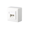 Metz Connect Netzwerkdose 130C380002I, CAT 6A, 2 port 8/8(8)-Anschlüsse, Aufputz, reinweiß