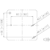 Metz Connect Netzwerkdose 130C380002I, CAT 6A, 2 port 8/8(8)-Anschlüsse, Aufputz, reinweiß
