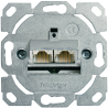Telegärtner Netzwerkdose 100022956, CAT 6A, 2 port 8/8(8)-Anschlüsse, ohne Abdeckung