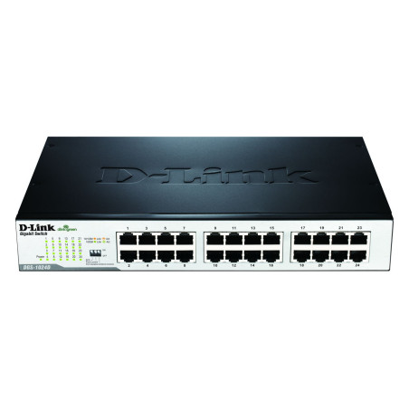 D-Link DGS-1024D/E 24-Port, 24x10/100/1000Mbit Gigabit Switch, Layer2, mit 19" Montage-Kit