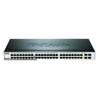 D-Link D-Link DGS-1210-48/E, 48-Port, 48x10/100/1000Mbit Gigabit Switch, Layer2 Smart, mit 19" Montage-Kit