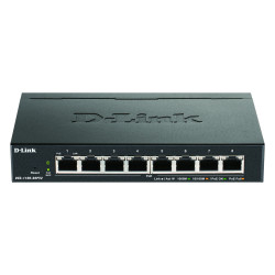 D-Link DGS-1100-08PV2/E, 8-Port, 8-Port, 8x10/100/1000Mbit, Gigabit Ethernet Switch POE, Layer 2
