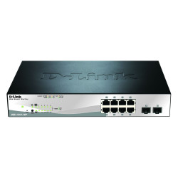 D-Link DGS-1210-10P/E, 10-Port, 10x10/100/1000Mbit, Gigabit Ethernet Switch POE Smart, Layer 2